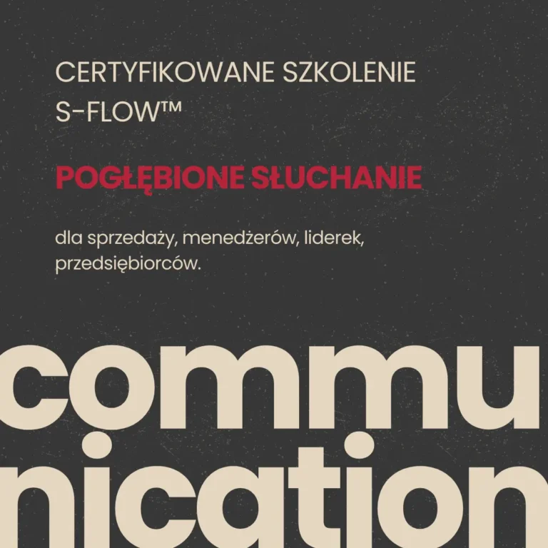 Certyfikane szkolenie Pogłebione słuchanie komunikacja