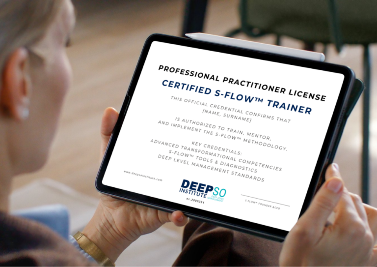 Deepso Institute Professional Practitioner Licence S-Flow Trainer